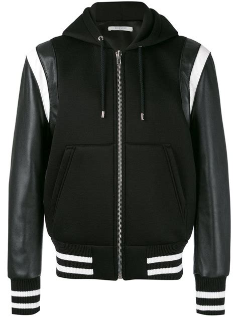 givenchy hooded jacket|givenchy varsity jacket men's.